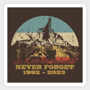 Splash Mountain Never Forget Sticker